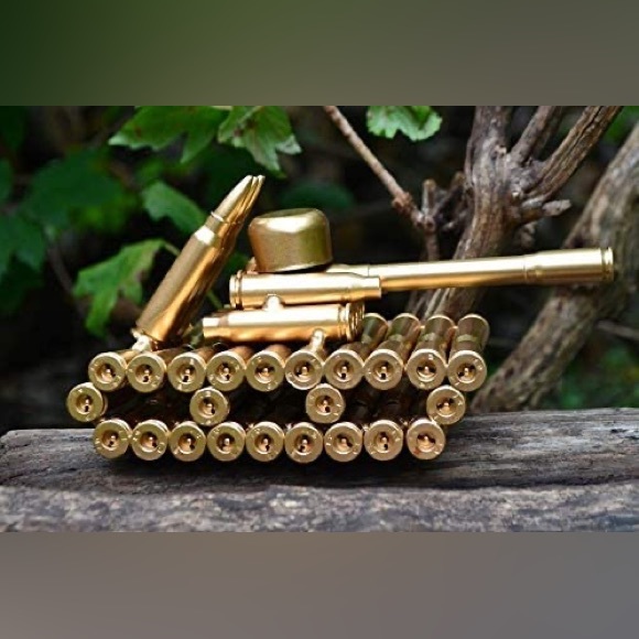 Folk-Art Military Battle Tank Made from Recycled Bullet Rifle Casings Figurine - Picture 12 of 15